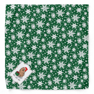 Christmas Santa Chow Chow Dog (cinnamon) Cute Bandana