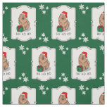 Christmas Santa Chow Chow Dog (cinnamon) Cute Fabric
