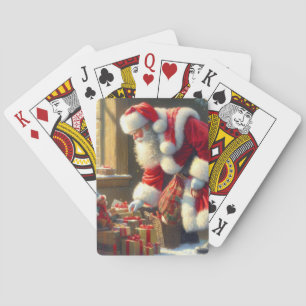 Christmas Santa Claus 3 Poker Cards