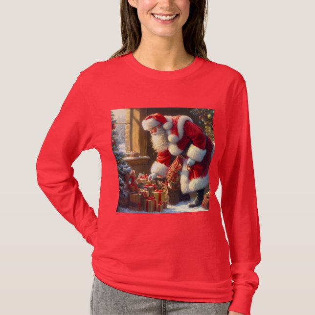 Christmas Santa Claus 3 T-Shirt (Front)