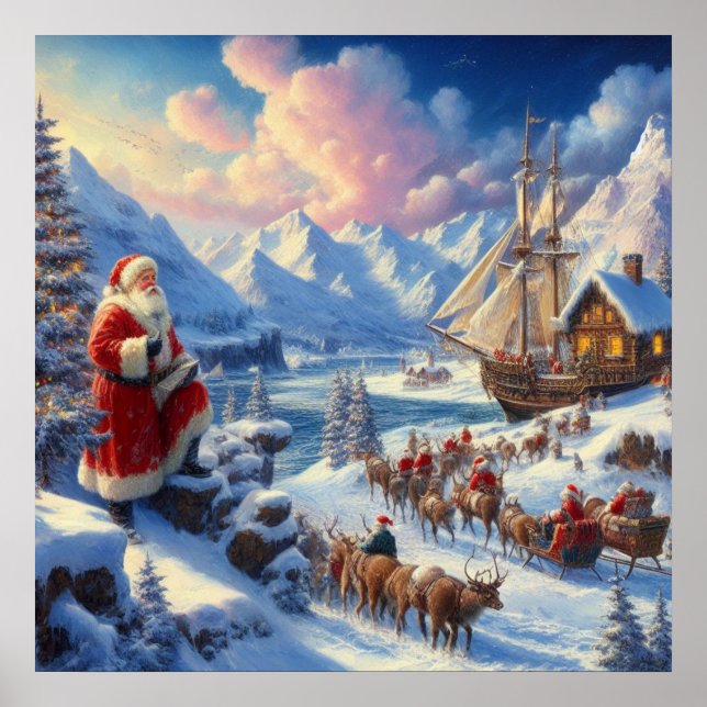 Christmas Santa Claus 6 Poster (Front)