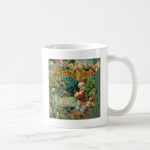 Christmas Santa Claus Antique Art Coffee Mug