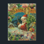 Christmas Santa Claus Antique Art Holiday Postcard<br><div class="desc">This Christmas Santa Claus is a collection of images from the 1800s.</div>