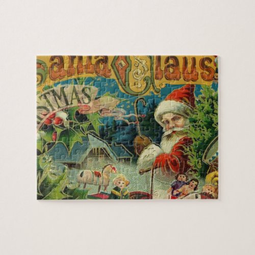 Christmas Santa Claus Antique Art Jigsaw Puzzle