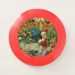 Christmas Santa Claus Antique Art Wham-O Frisbee