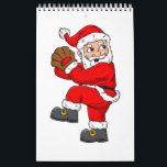 Christmas Santa Claus Baseball Catcher Boys Girls  Calendar<br><div class="desc">Christmas Lights,  Pigeon,  Xmas Hat,  Pigeon Lover,  Holiday Decor,  Festive Pigeon,  Christmas Cheer,  Avian Enthusiast,  Unique Holiday Design,  Pigeon Adoration</div>