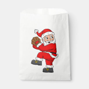 Christmas Santa Claus Baseball Catcher Boys Girls Favor Bag