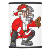 Christmas Santa Claus Baseball Catcher Boys Girls  Lamp Shade (Front)