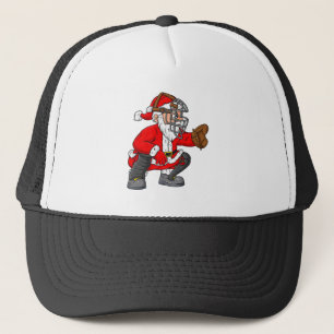 Christmas Santa Claus Baseball Catcher Boys Girls Trucker Hat