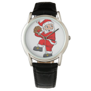 Christmas Santa Claus Baseball Catcher Boys Girls  Watch