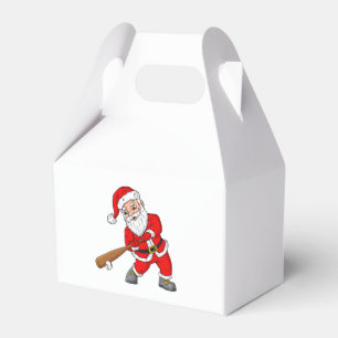 Christmas Santa Claus Baseball Pitcher Boys Kids T Favor Boxes