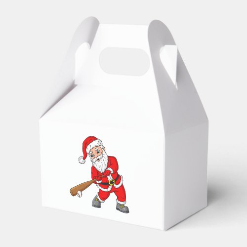 Christmas Santa Claus Baseball Pitcher Boys Kids T Favor Boxes