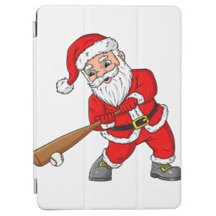 Christmas Santa Claus Baseball Pitcher Boys Kids T iPad Air Cover