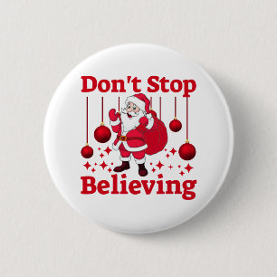 Christmas Santa Claus Believing Button