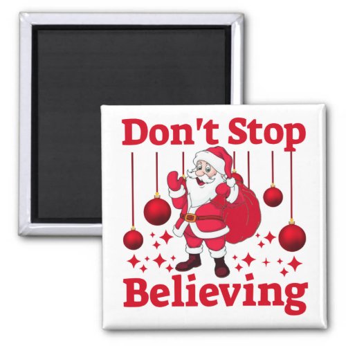 Christmas Santa Claus Believing Magnet