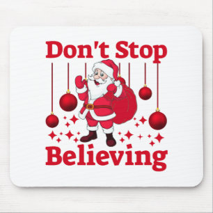 Christmas Santa Claus Believing Mouse Pad