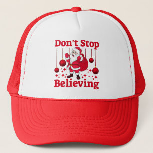 Christmas Santa Claus Believing Trucker Hat