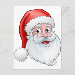 Christmas Santa Claus Cartoon Holiday Postcard