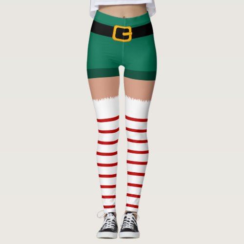 Christmas Santa Claus costume Leggings