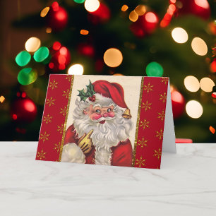 Christmas Santa Claus Easy 2 photo Template Red