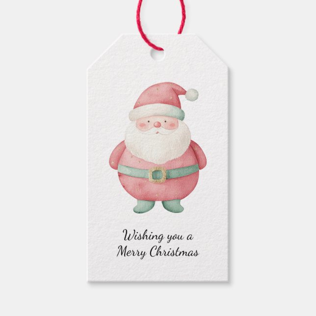 Christmas Santa Claus Gift Tags (Front)