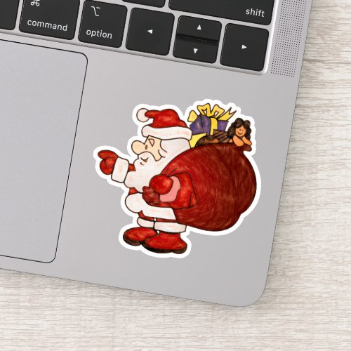 Christmas Santa Claus Gifts Sticker