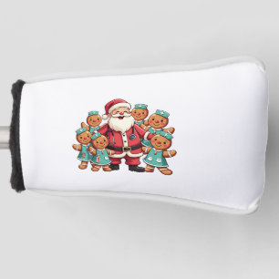 Christmas Santa Claus Gingerbread Nurses Golf Head Cover