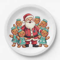 Christmas Santa Claus Gingerbread Nurses