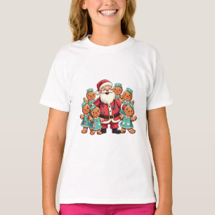 Christmas Santa Claus Gingerbread Nurses  T-Shirt