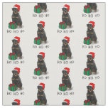 Christmas Santa Claus Hat Rottweiler Dog Funny Fabric