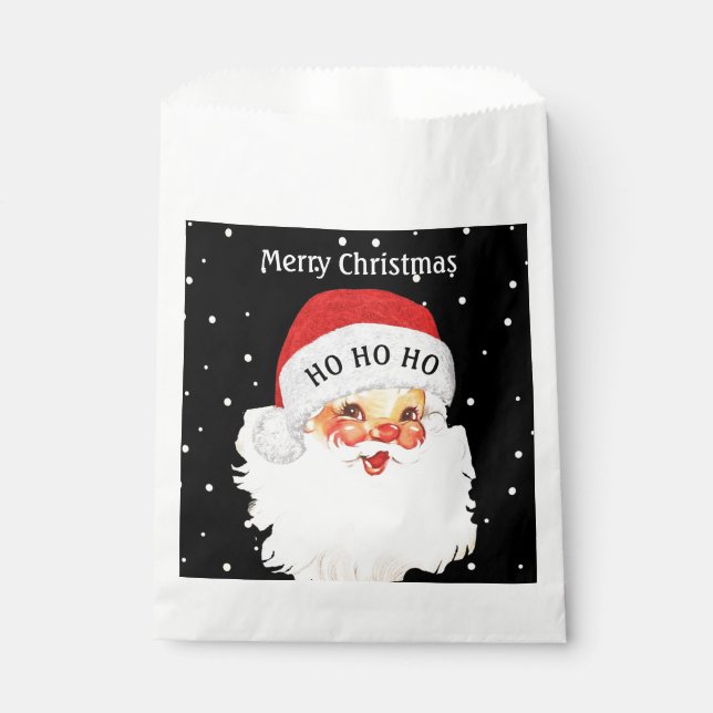 Christmas Santa Claus HO HO HO Favor Bag (Front)