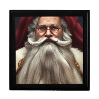 Christmas Santa Claus, Keepsake Jewelry Box