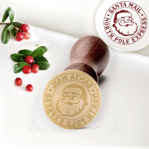 Christmas Santa Claus North Pole Special Delivery Wax Seal Stamp