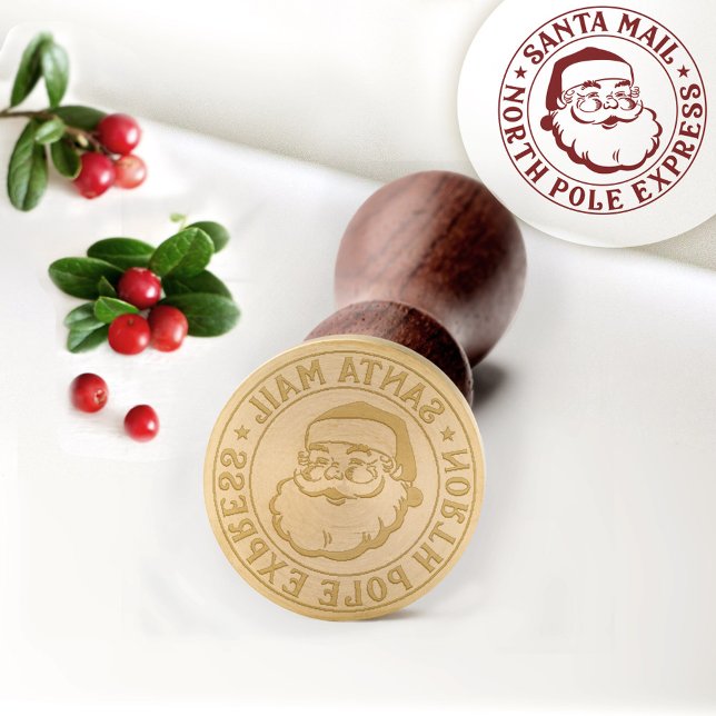 Christmas Santa Claus North Pole Special Delivery Wax Seal Stamp (Creator Uploaded)