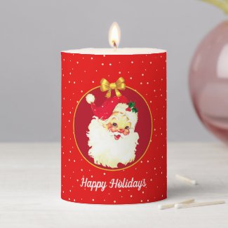 Christmas Santa Claus on Red 