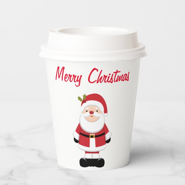 Christmas Santa Claus   Paper Cups (Back)