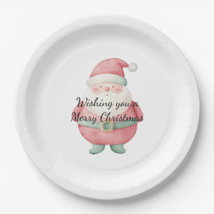 Christmas Santa Claus Paper Plates