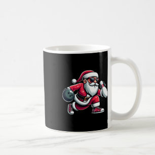 Christmas Santa Claus Play A Bowling Funny Boys Ki Coffee Mug