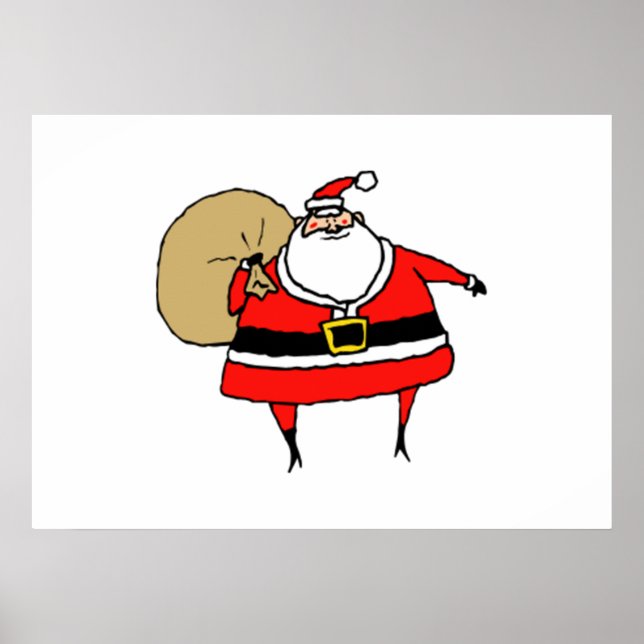 Christmas Santa Claus Poster (Front)