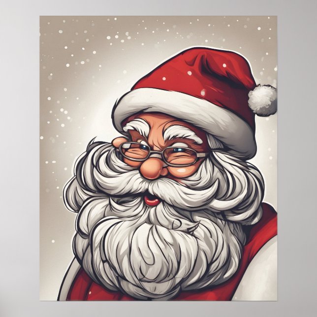 Christmas Santa Claus Poster (Front)