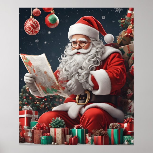 Christmas Santa Claus Poster (Front)