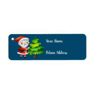 Christmas Santa Claus Return Address Label
