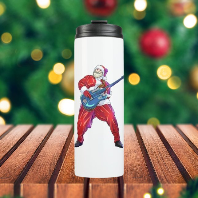 Christmas Santa Claus Rock Punk Thermal Tumbler (Creator Uploaded)