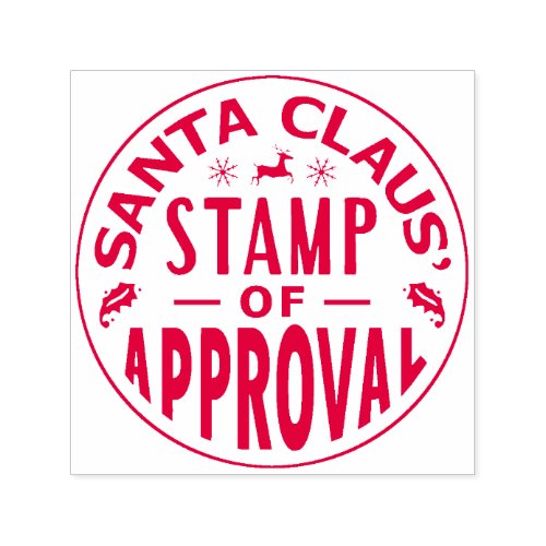 Christmas Santa Claus Stamp of Approval Funny v3