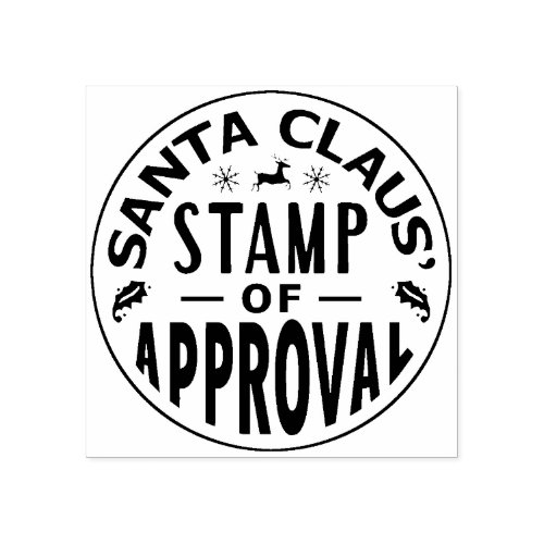 Christmas Santa Claus Stamp of Approval Funny v3