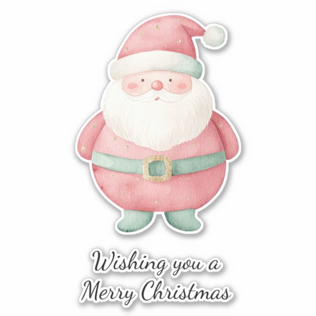 Christmas Santa Claus Sticker (Front)