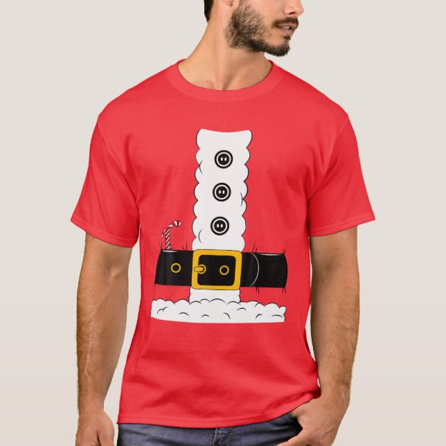 Christmas Santa Claus Suit Adult Men Women Kids Gi T-Shirt (Front)
