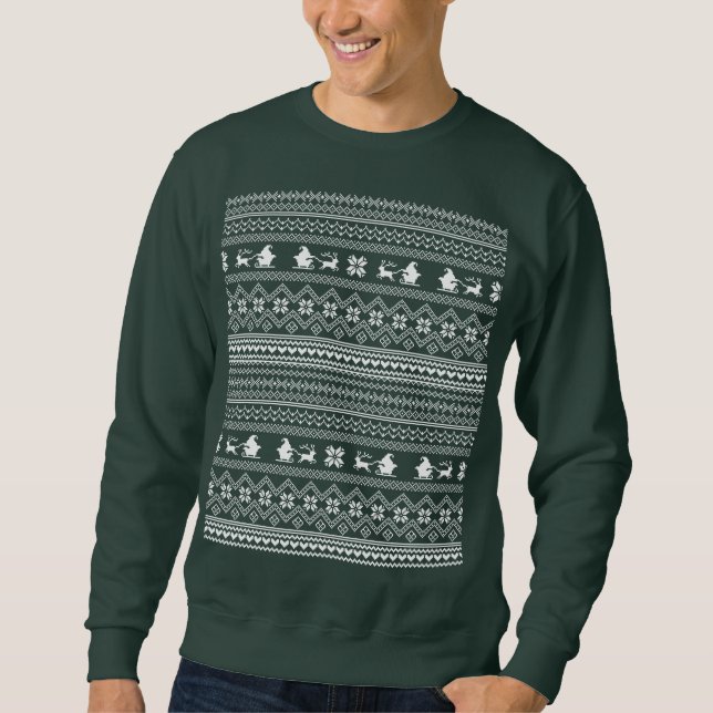 Christmas Santa Claus Sweater Pattern (Front)