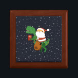 Christmas Santa Claus T-rex Dinosaur Sleigh Gift Box<br><div class="desc">Celebrate the most wonderful season of all with the visit of Santa on his cute T-rex sleigh.</div>