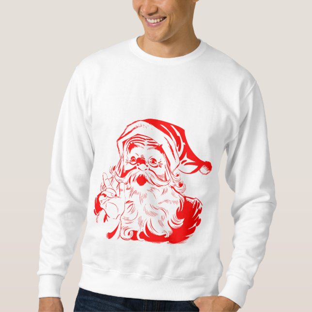 Christmas Santa Claus T-Shirt Sweatshirt (Front)
